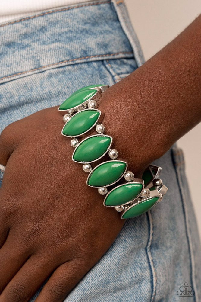 Resort Ritz- Green Bracelet- Stuff That Blings!