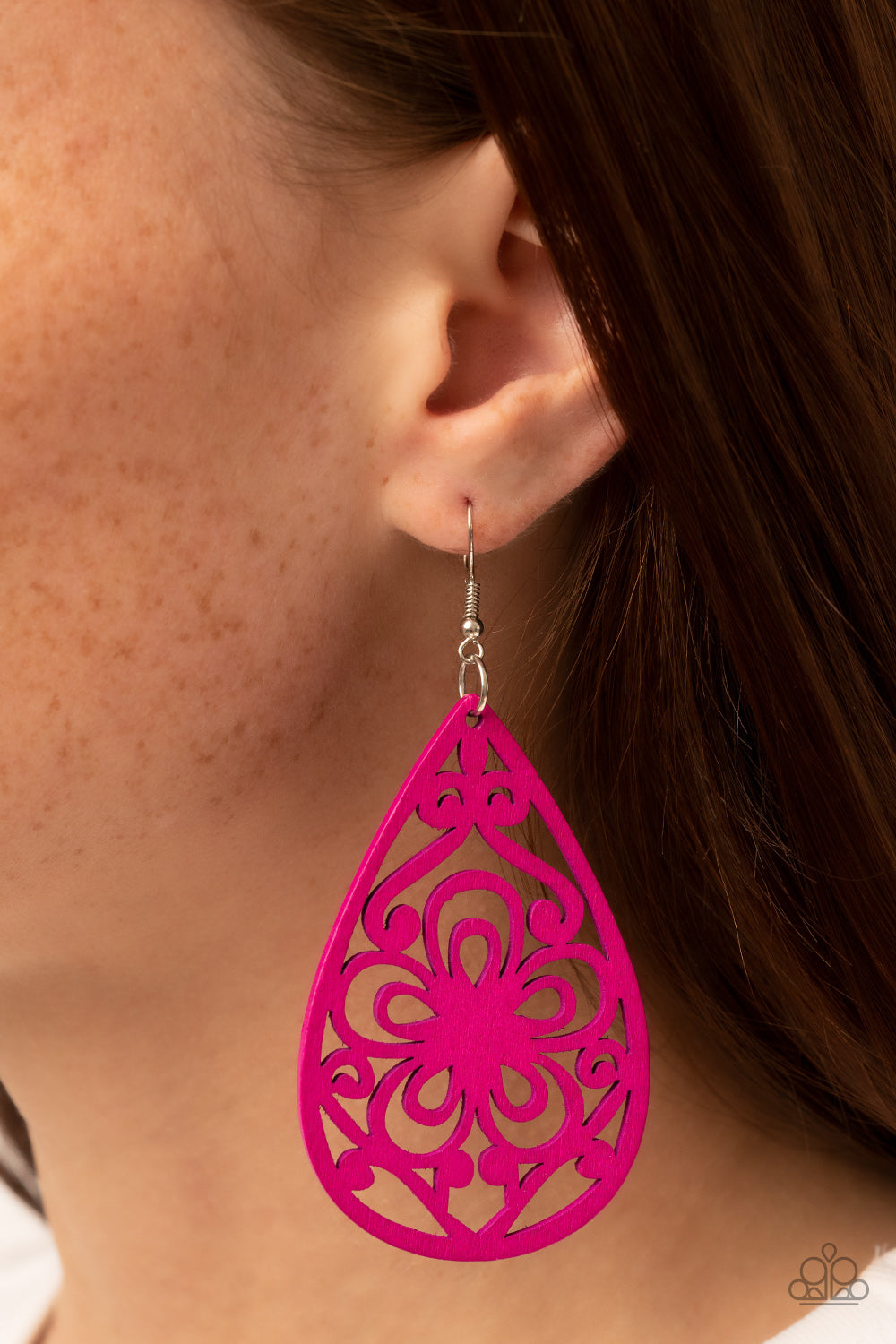 Pink clearance paparazzi earrings