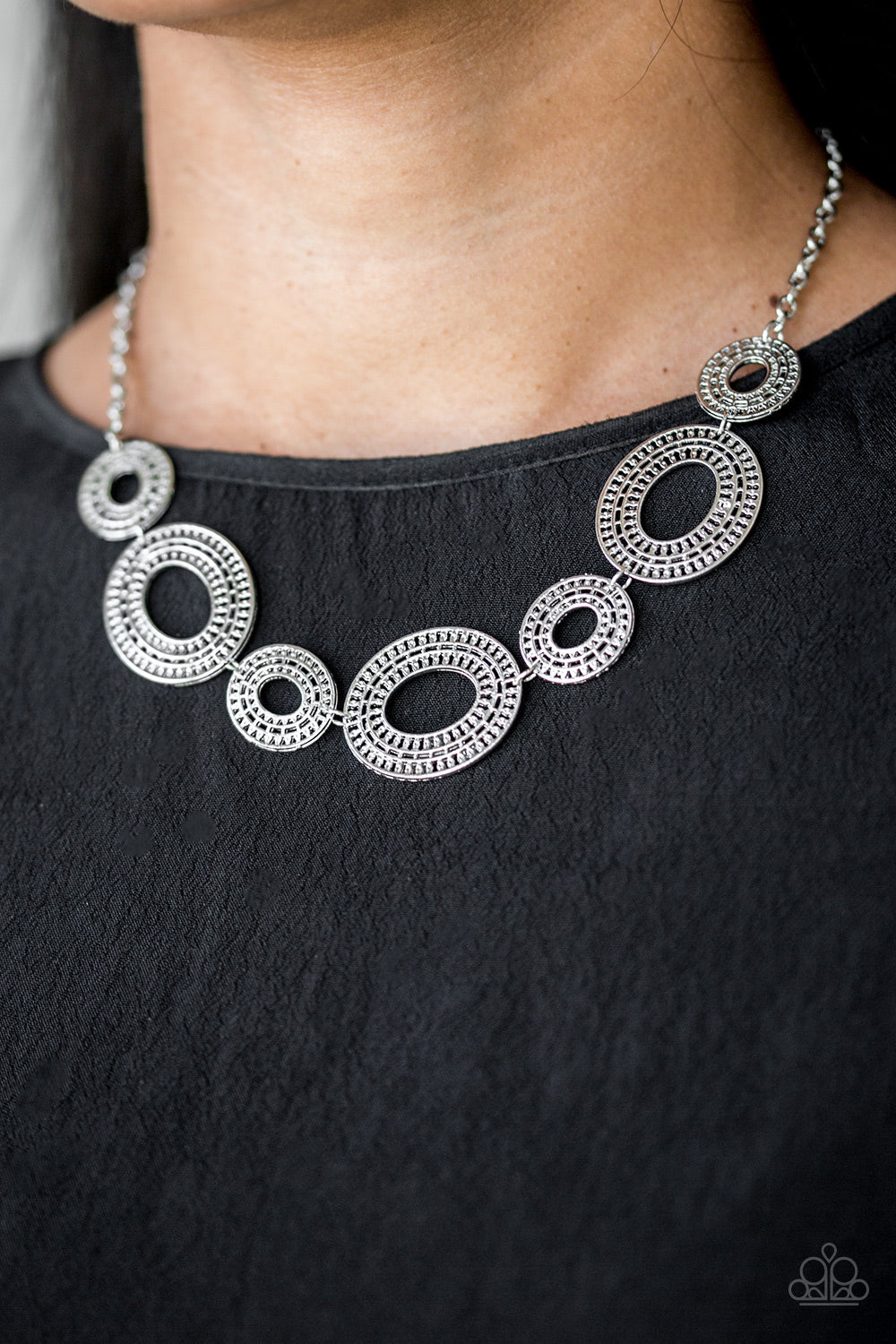 Basically Baltic - Silver Fashion Necklace - Paparazzi Accessories