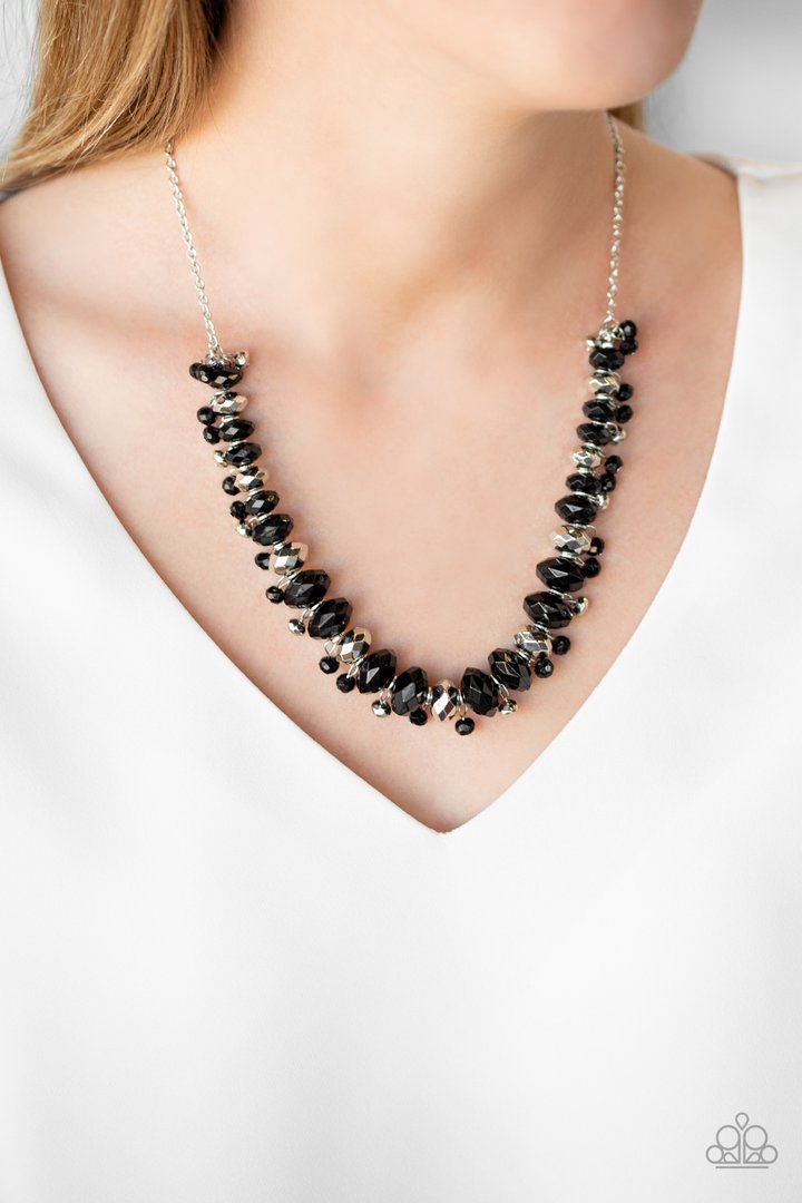 haz Lágrima Padre BRAGs To Riches - Black and Silver Necklace - Paparazzi Accessories –  Bejeweled Accessories By Kristie