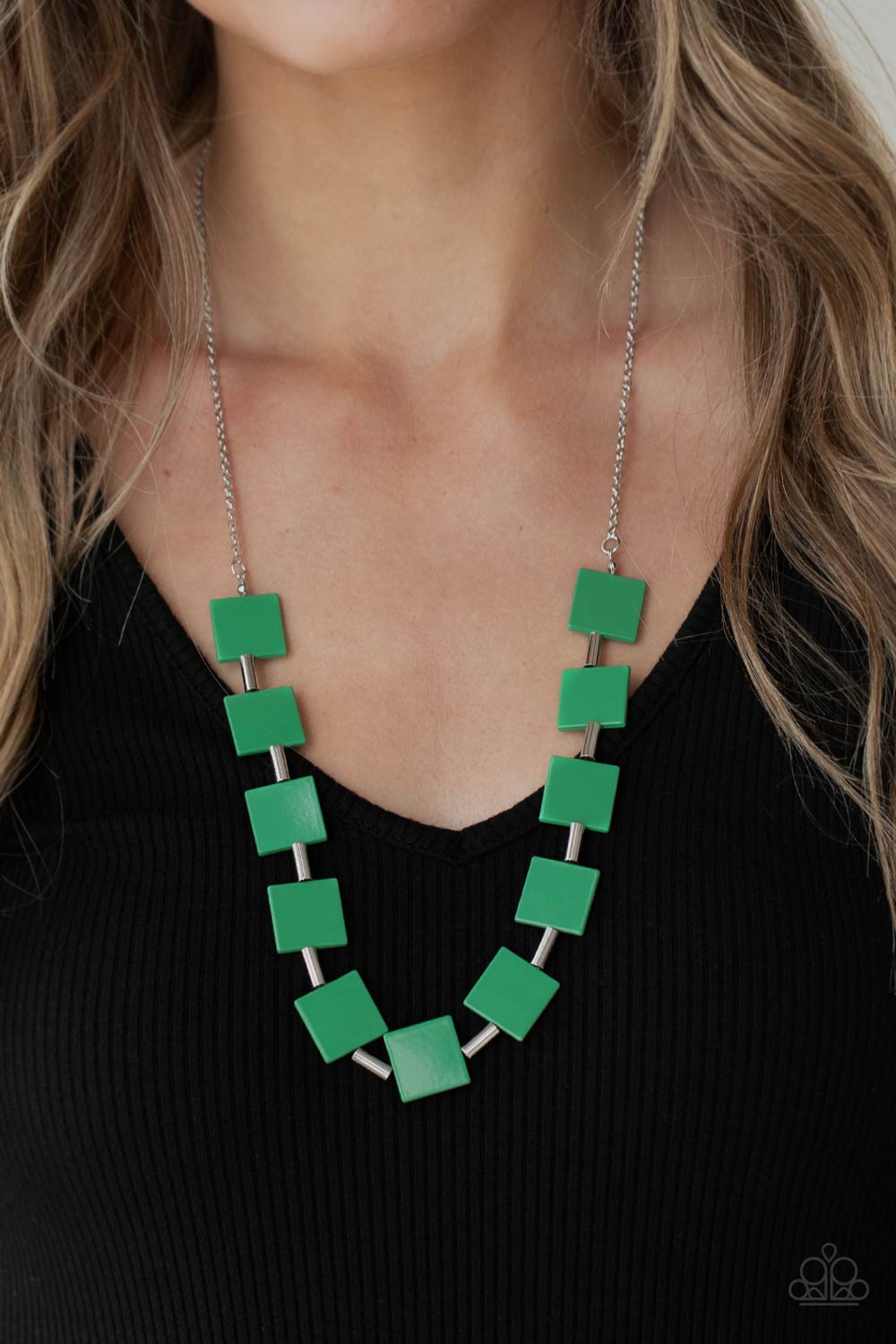 Paparazzi mint deals green necklace