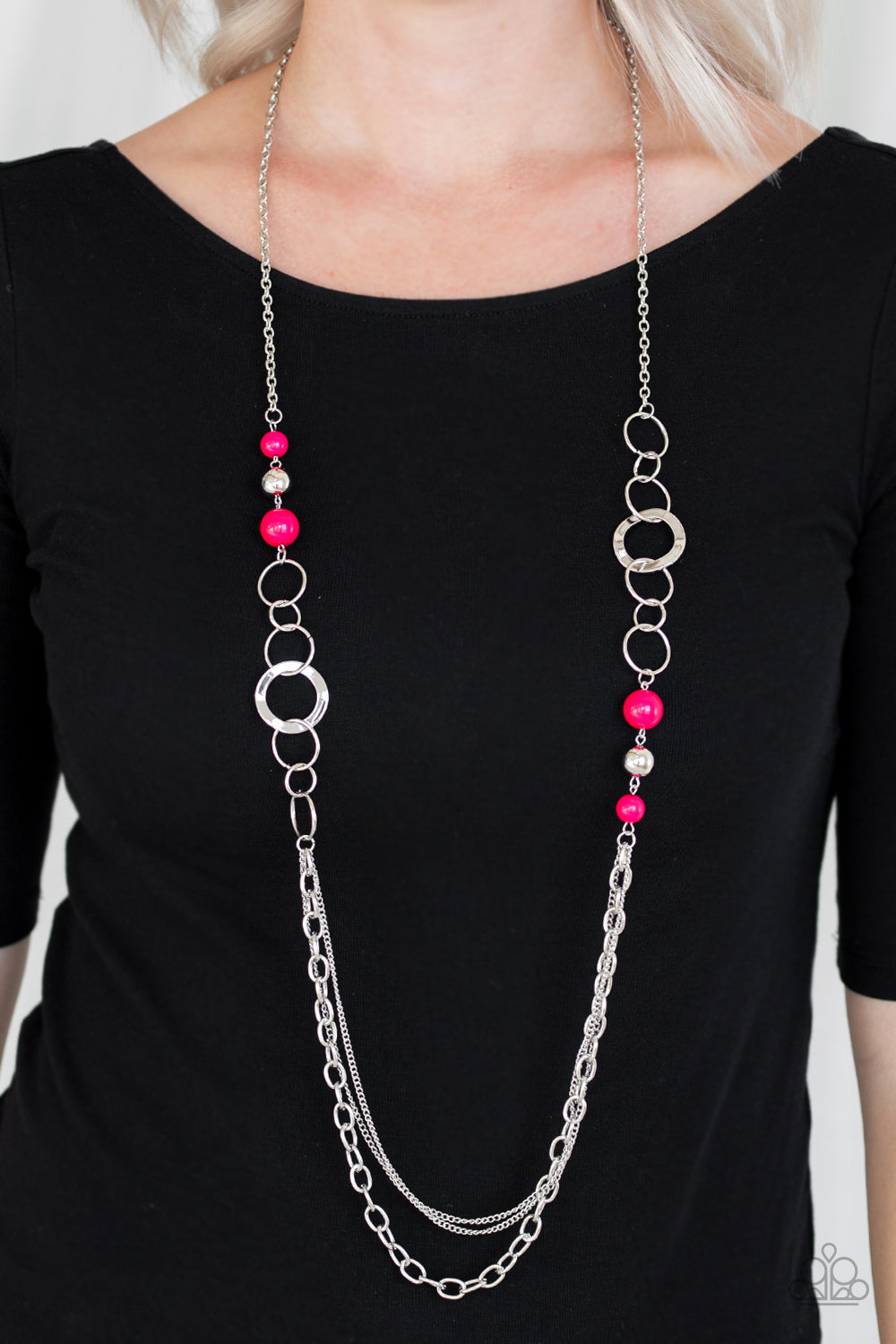 Bewitching Beading - Pink Necklace, Paparazzi Accessories