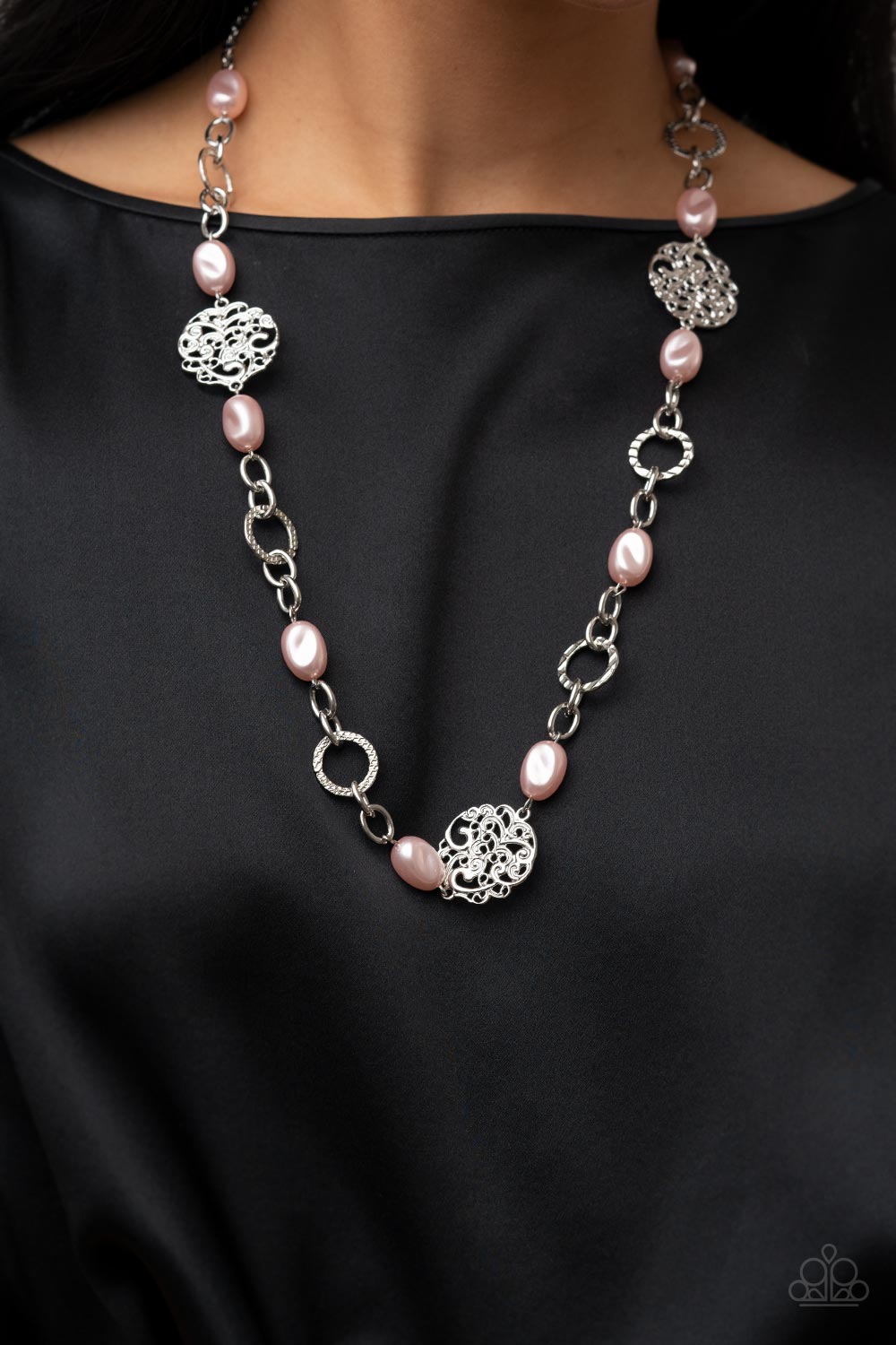 Paparazzi jewelry pink pearl on sale necklace