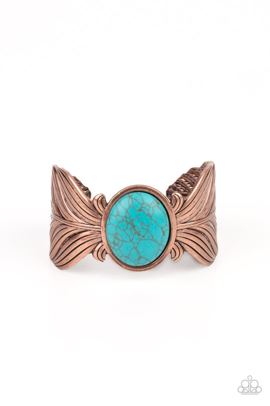 Copper turquoise sale bracelet