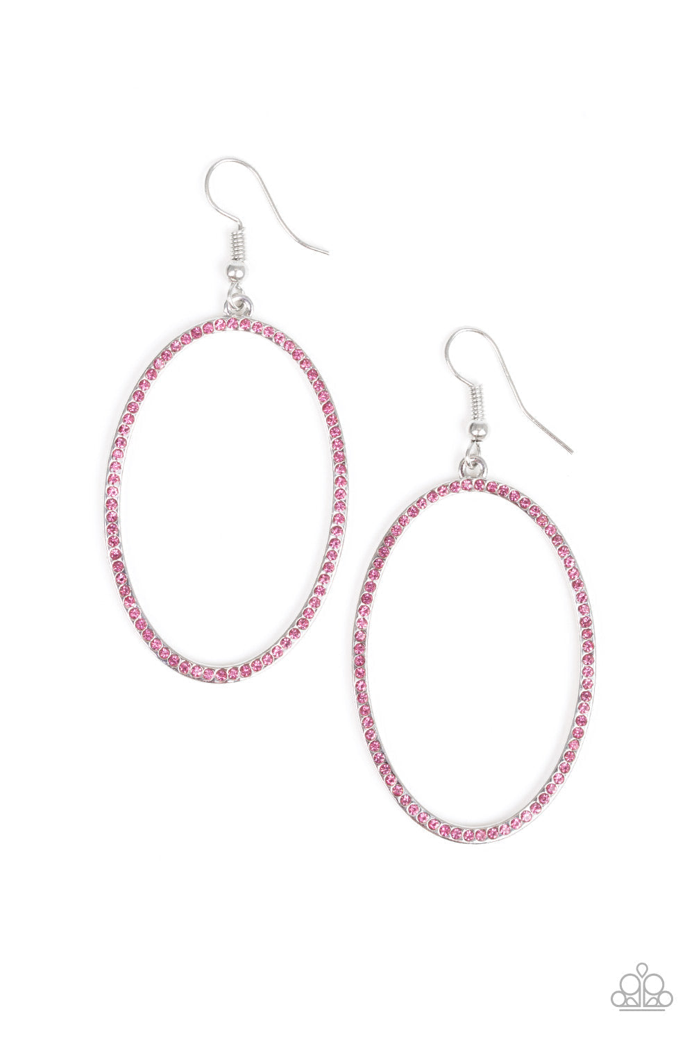 Paparazzi Majestic Mood - Pink - Earrings