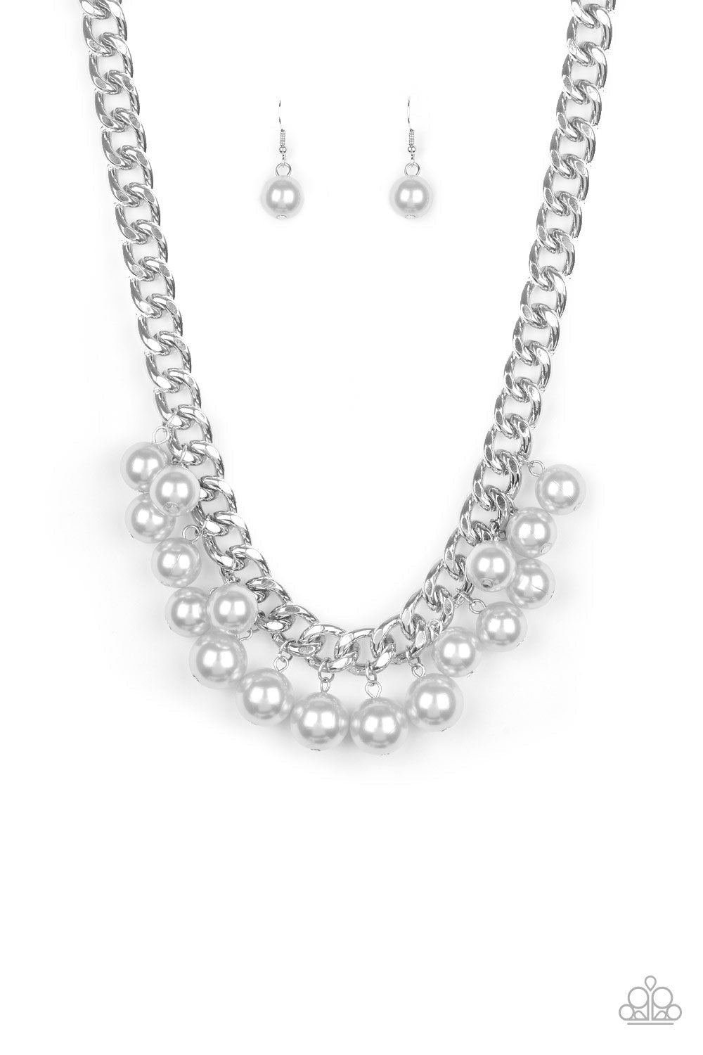 Get Off My Runway - Silver Pearl Necklace