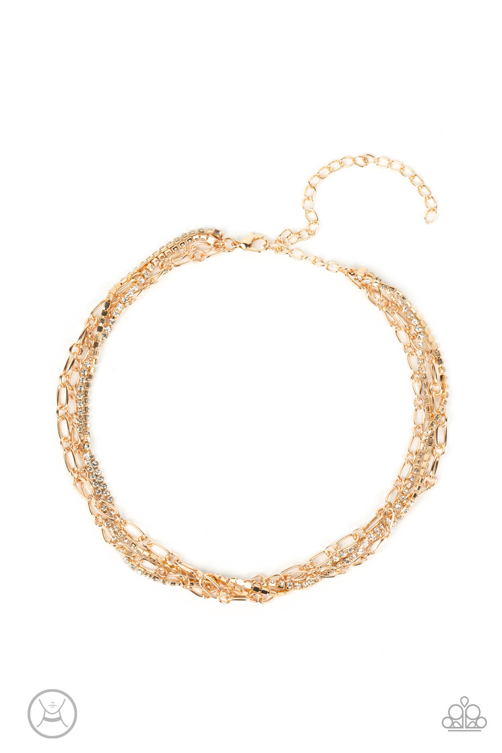 Gold on sale glitter choker