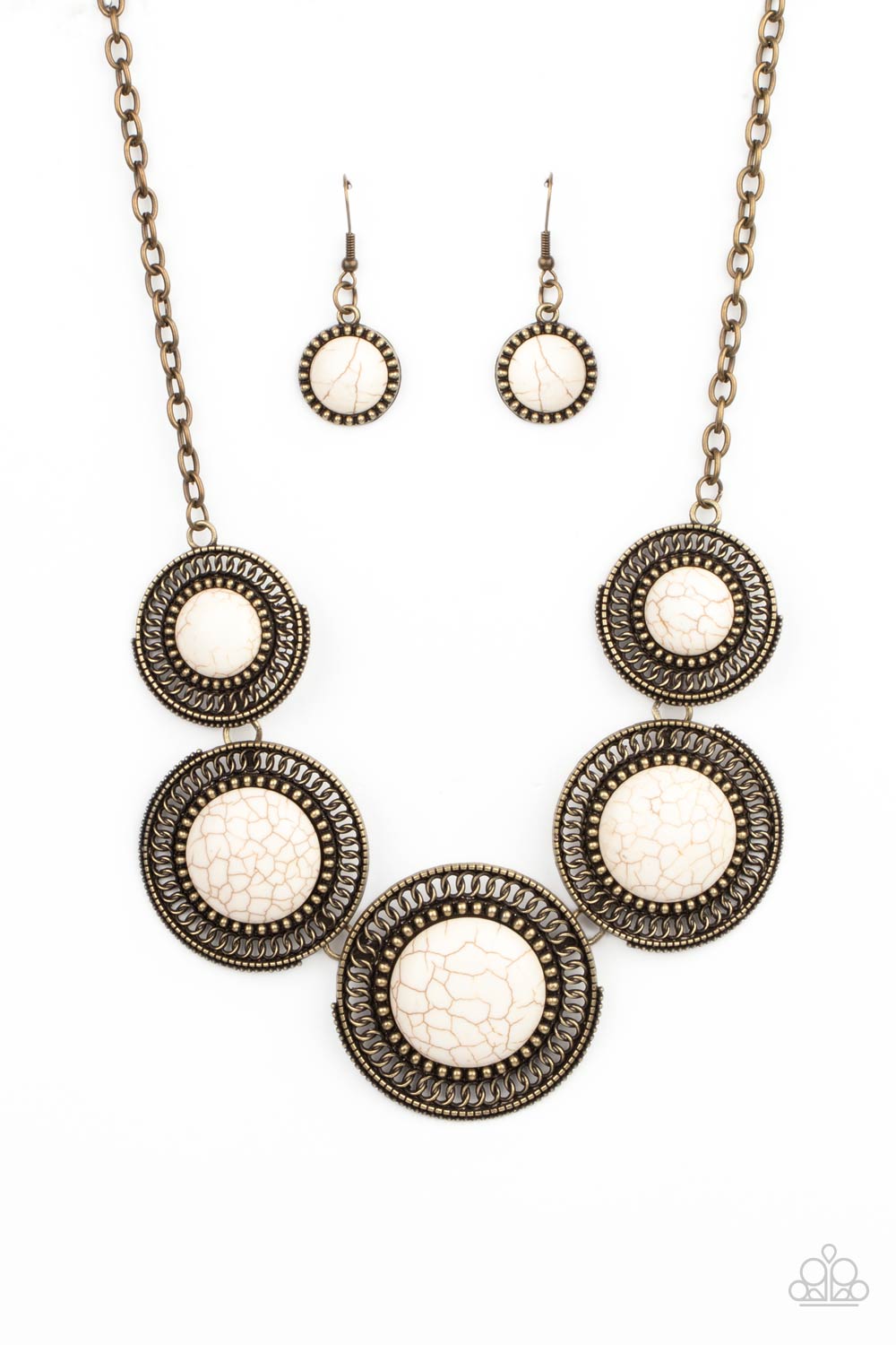 Paparazzi white stone deals necklace