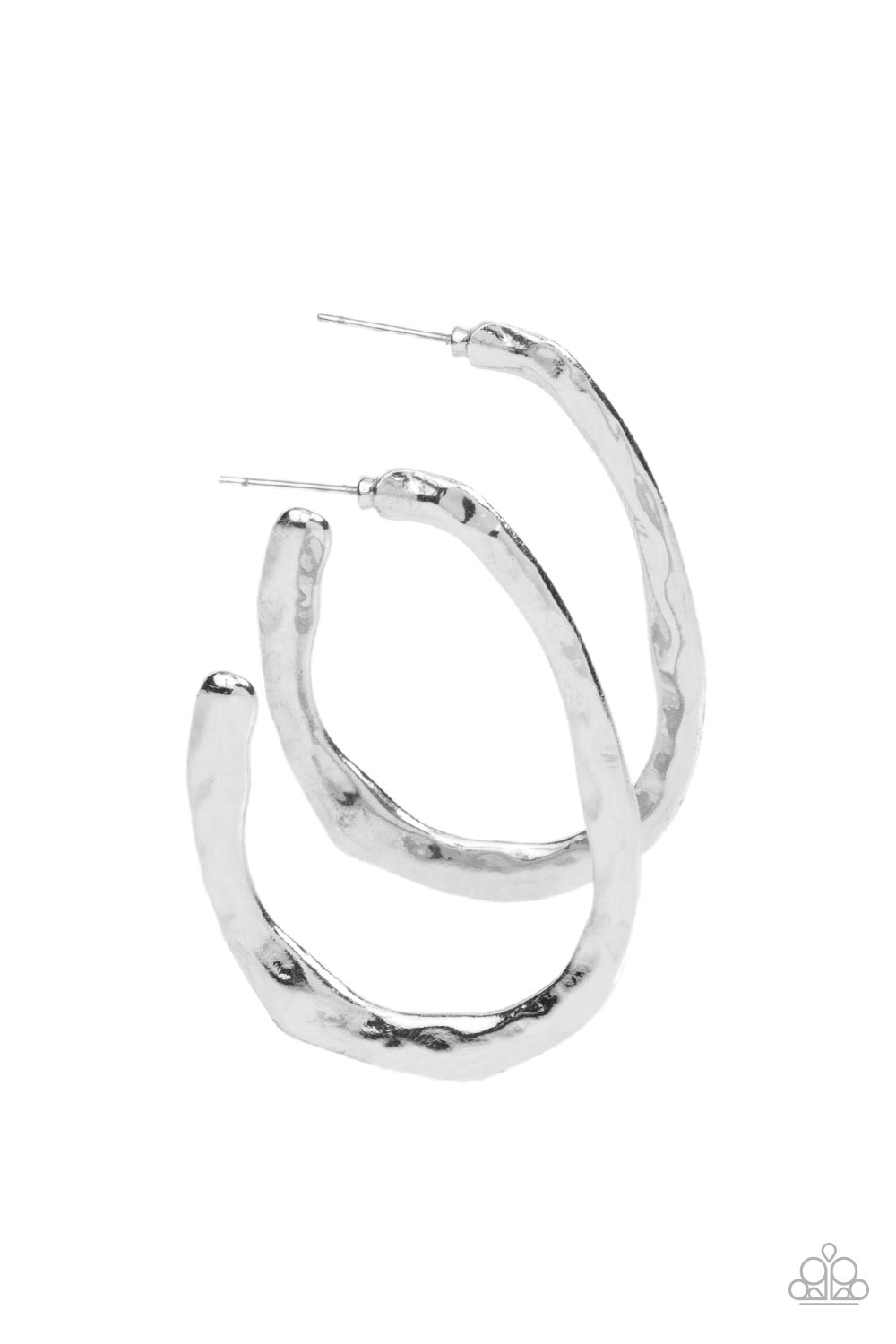 Paparazzi Colossal Couture - Silver Earrings – A Finishing Touch